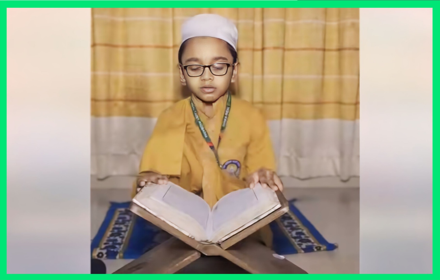সাড়ে পাঁচ মাসে কোরআন মুখস্ত করেছেন ৮ বছর...