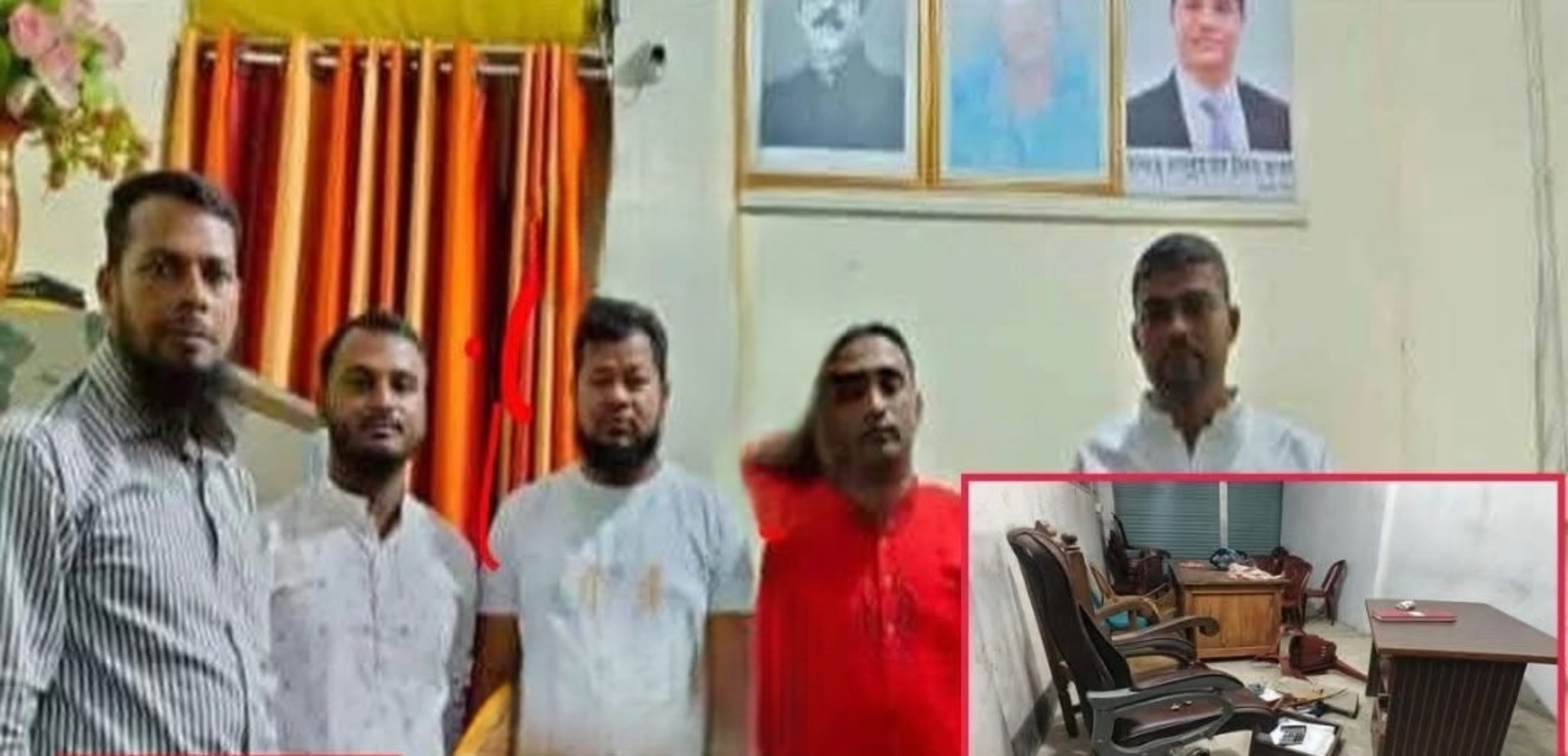 যুবদল অফিসে ঢুকে যুবলীগ নেতার চাঁদা দাবি...